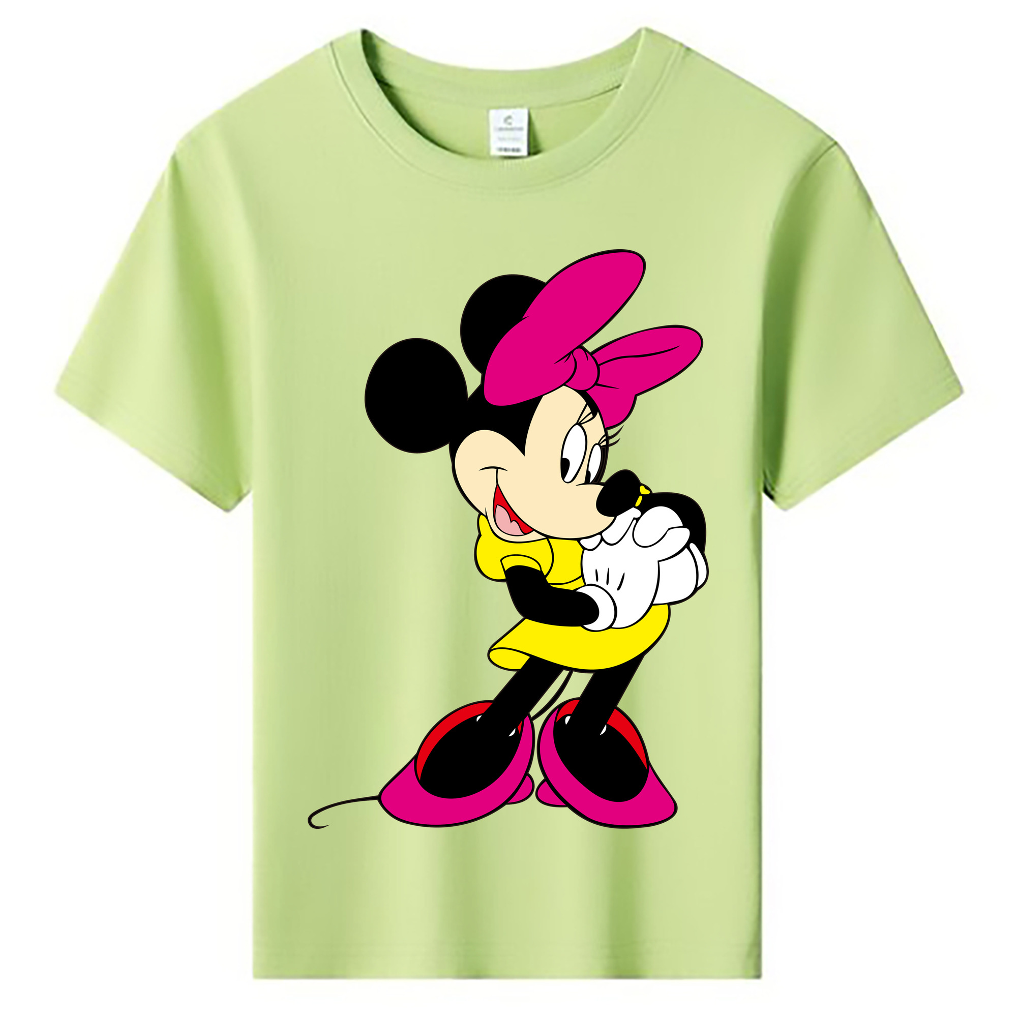 ミッキーマウス Mickey Mouse 綿100％キッズTシャツ（フロントプリント）